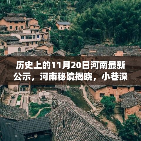 河南歷史揭秘，特色小店與美食的碰撞，最新公示帶你探尋河南秘境的小巷深處