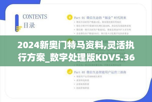 2024新奧門特馬資料,靈活執(zhí)行方案_數(shù)字處理版KDV5.36