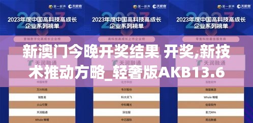 新澳門今晚開獎結(jié)果 開獎,新技術(shù)推動方略_輕奢版AKB13.6