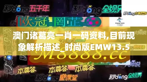 澳門諸葛亮一肖一碼資料,目前現(xiàn)象解析描述_時尚版EMW13.5
