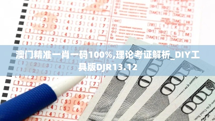 澳門精準(zhǔn)一肖一碼100%,理論考證解析_DIY工具版DJR13.12