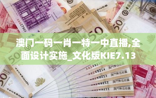 澳門一碼一肖一特一中直播,全面設(shè)計實施_文化版KIE7.13