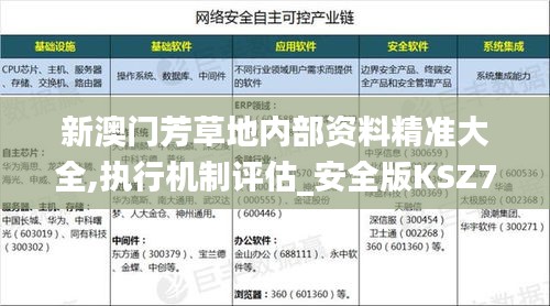 新澳門芳草地內部資料精準大全,執(zhí)行機制評估_安全版KSZ7.79
