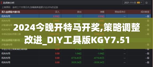 2024今晚開特馬開獎,策略調(diào)整改進(jìn)_DIY工具版KGY7.51