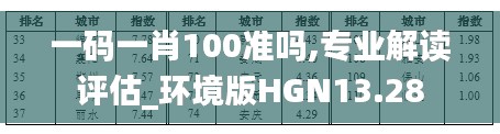 一碼一肖100準(zhǔn)嗎,專業(yè)解讀評(píng)估_環(huán)境版HGN13.28