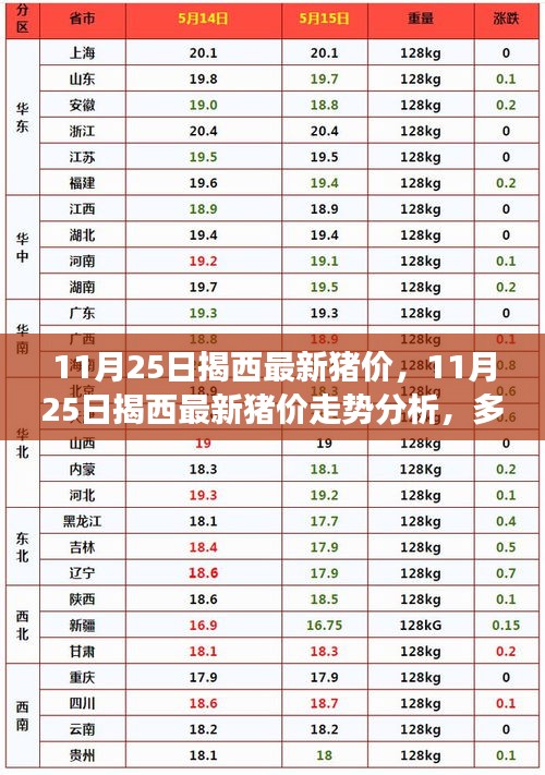 11月25日揭西最新豬價走勢分析，多方觀點(diǎn)與個人立場碰撞