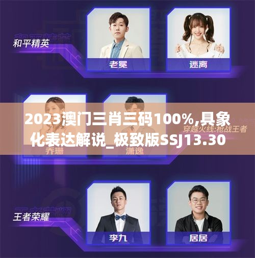 2023澳門三肖三碼100%,具象化表達(dá)解說_極致版SSJ13.30