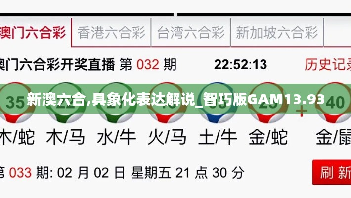 新澳六合,具象化表達(dá)解說_智巧版GAM13.93