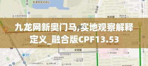 九龍網(wǎng)新奧門馬,實(shí)地觀察解釋定義_融合版CPF13.53