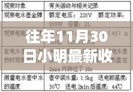 小明在往年11月30日的收獲，多維度審視下的個人成長與收獲體驗
