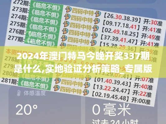2024年澳門特馬今晚開(kāi)獎(jiǎng)337期是什么,實(shí)地驗(yàn)證分析策略_專屬版21.444-9