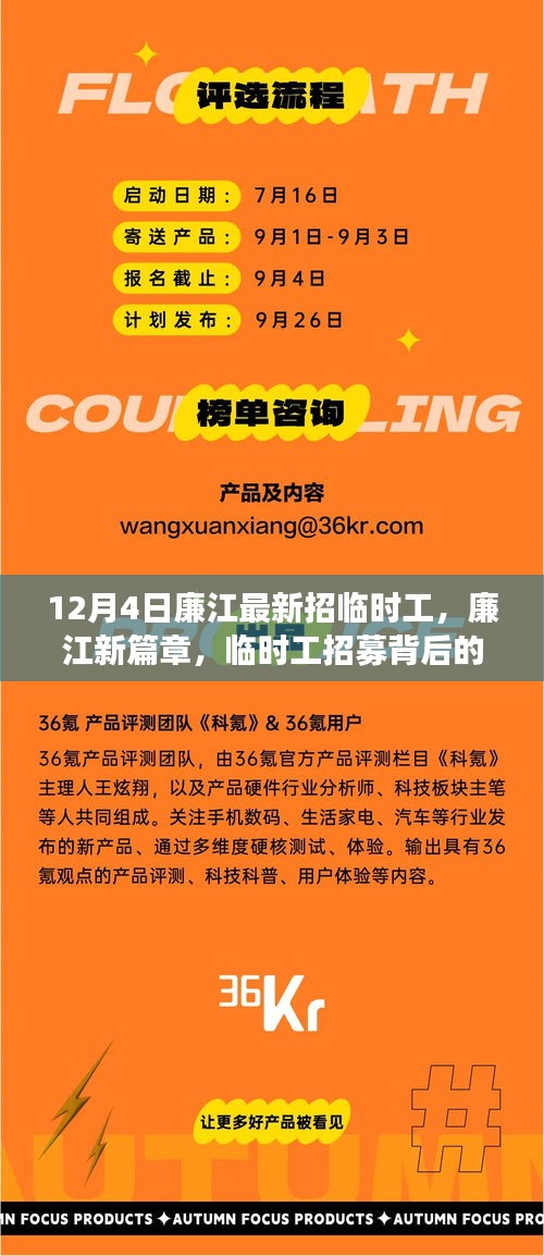 廉江新篇章，臨時(shí)工招募背后的故事與深遠(yuǎn)影響揭秘
