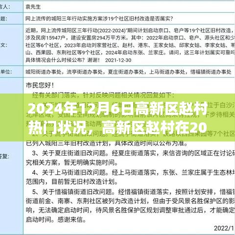 高新區(qū)趙村在繁華之巔，2024年12月6日的盛景
