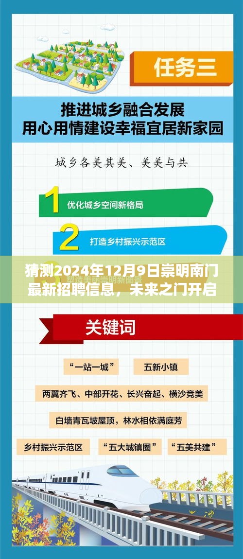 智能時代先鋒體驗，2024崇明南門最新尖端招聘信息與未來之門開啟