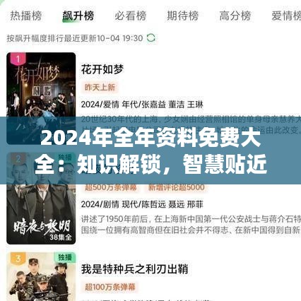 2024年全年資料免費(fèi)大全：知識(shí)解鎖，智慧貼近每個(gè)人