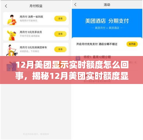 揭秘，美團12月實時額度顯示背后的真相與操作細節(jié)全解析！