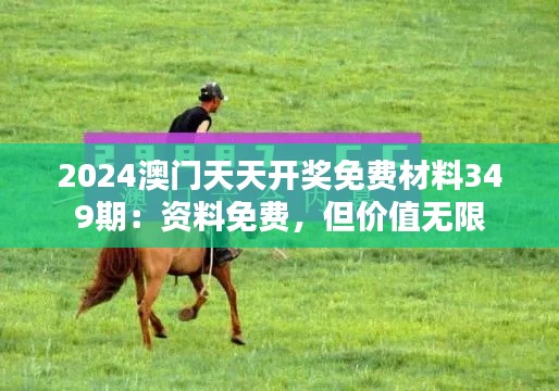 2024澳門天天開獎免費材料349期：資料免費，但價值無限