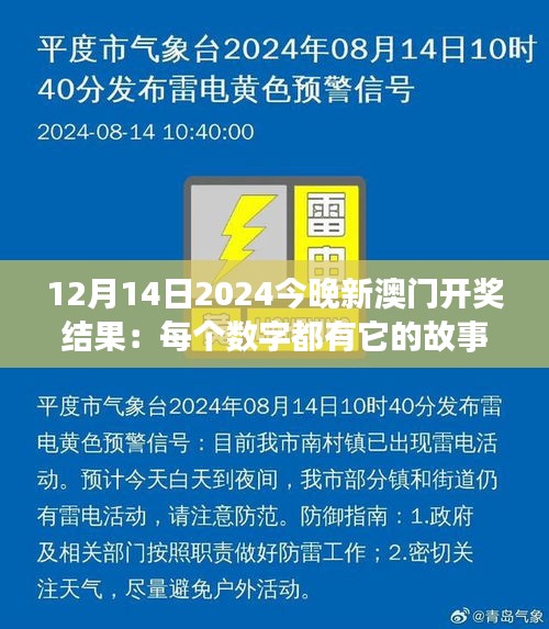 12月14日2024今晚新澳門開獎結果：每個數(shù)字都有它的故事，新澳門開獎夜，幸運屬于誰？