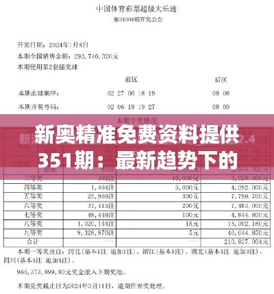 新奧精準(zhǔn)免費(fèi)資料提供351期：最新趨勢(shì)下的實(shí)用精選