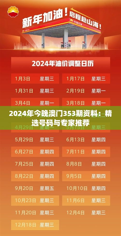 2024年今晚澳門(mén)353期資料：精選號(hào)碼與專家推薦