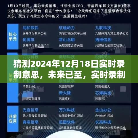 未來(lái)已至，智能錄制革新體驗(yàn)——實(shí)時(shí)錄制新紀(jì)元展望至2024年猜想