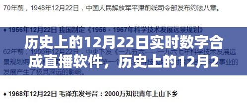 歷史上的12月22日，數(shù)字合成直播軟件的誕生與發(fā)展回顧