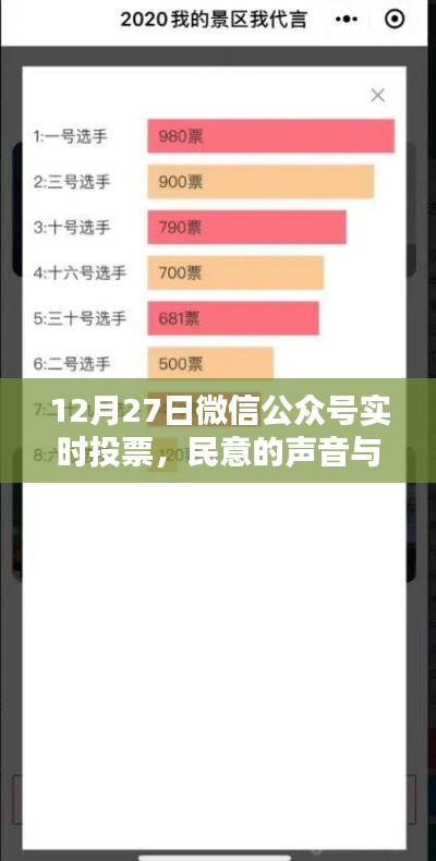 微信公眾號實時投票揭示民意與平臺力量