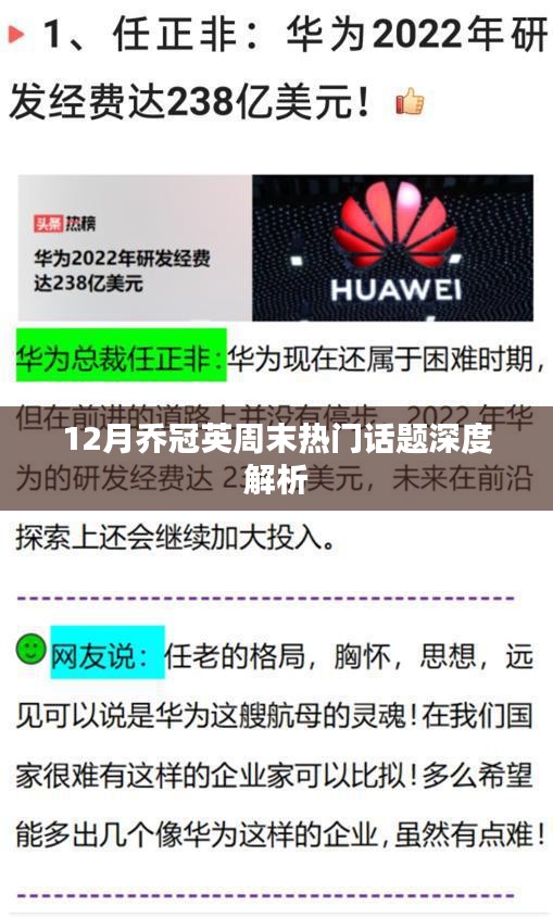 喬冠英十二月周末話題深度剖析