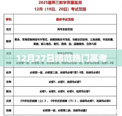 師范熱門高考資訊，最新動態(tài)（12月27日）