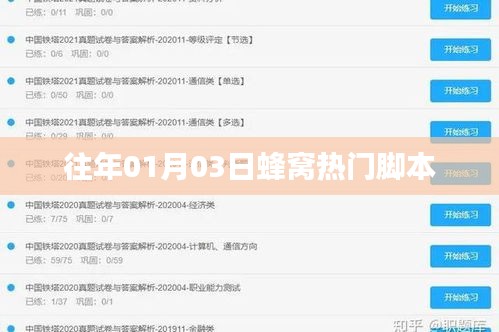 蜂窩熱門腳本揭秘，歷年01月03日的秘密回顧