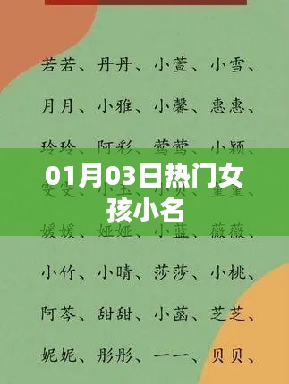 熱門女孩小名大放送，精選小名一網(wǎng)打盡