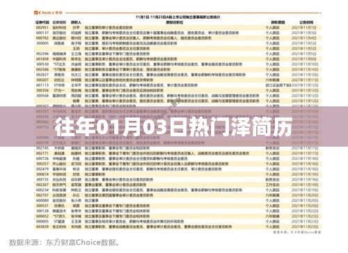 歷年一月初熱門澤個(gè)人簡(jiǎn)歷回顧