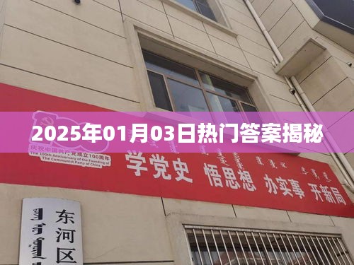 揭秘?zé)衢T答案，2025年1月3日預(yù)測前瞻