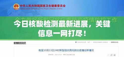 今日核酸檢測(cè)最新進(jìn)展，關(guān)鍵信息一網(wǎng)打盡！