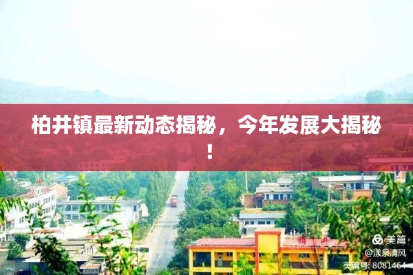 柏井鎮(zhèn)最新動(dòng)態(tài)揭秘，今年發(fā)展大揭秘！