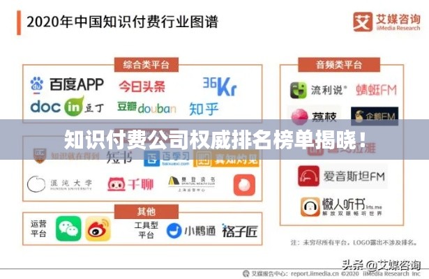 知識付費公司權(quán)威排名榜單揭曉！