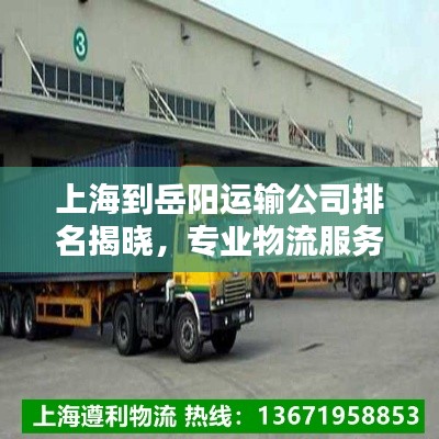 上海到岳陽(yáng)運(yùn)輸公司排名揭曉，專業(yè)物流服務(wù)商榜單來襲！
