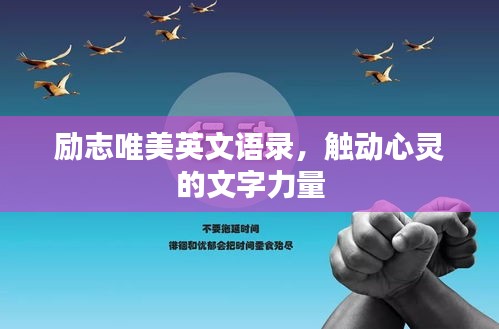 勵志唯美英文語錄，觸動心靈的文字力量