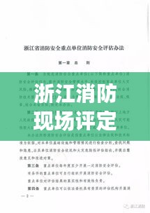 浙江消防現(xiàn)場評定標準最新：浙江省消防安全重點單位消防安全評估辦法 