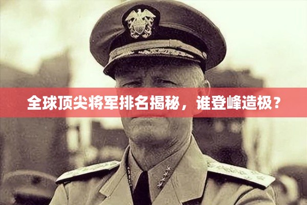 全球頂尖將軍排名揭秘，誰(shuí)登峰造極？