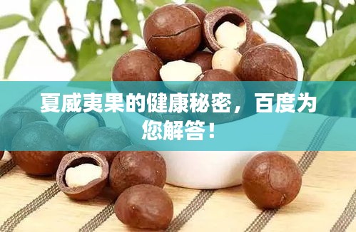 夏威夷果的健康秘密，百度為您解答！