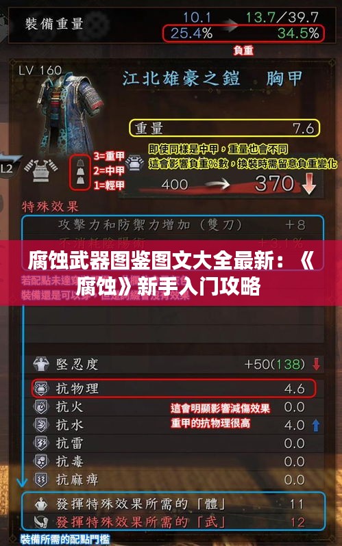 腐蝕武器圖鑒圖文大全最新：《腐蝕》新手入門攻略 