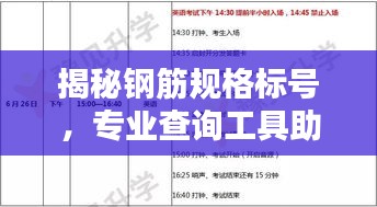 揭秘鋼筋規(guī)格標(biāo)號(hào)，專業(yè)查詢工具助你輕松掌握鋼筋知識(shí)