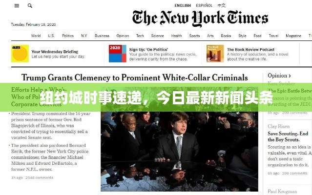 紐約城時事速遞，今日最新新聞頭條