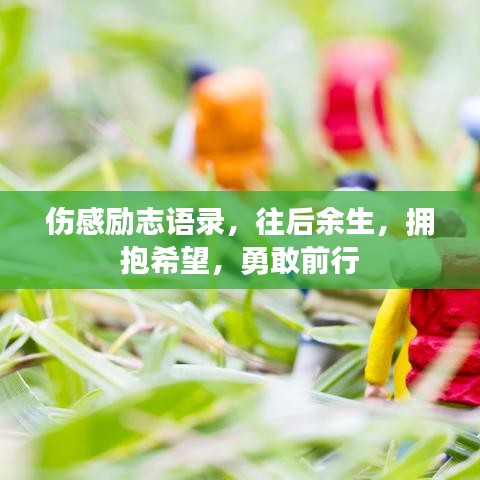 傷感勵志語錄，往后余生，擁抱希望，勇敢前行