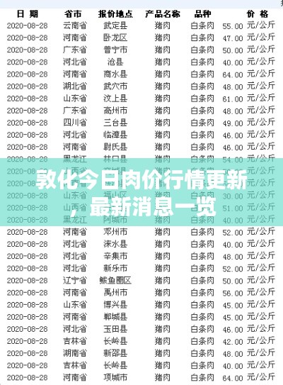 敦化今日肉價行情更新，最新消息一覽