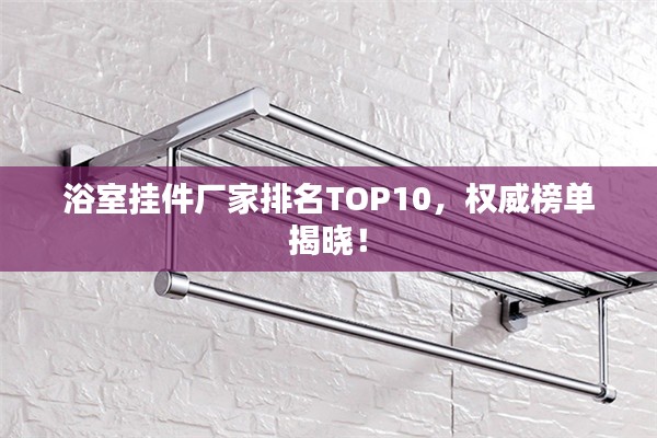 浴室掛件廠家排名TOP10，權(quán)威榜單揭曉！