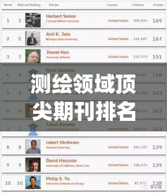 測(cè)繪領(lǐng)域頂尖期刊排名TOP10，哪些刊物值得一讀？