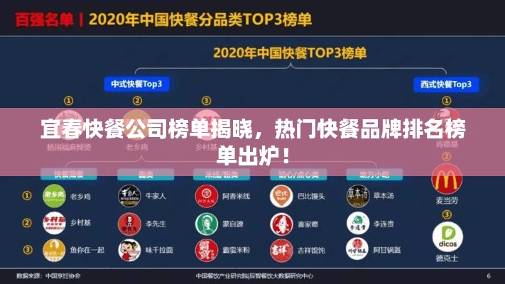 宜春快餐公司榜單揭曉，熱門快餐品牌排名榜單出爐！