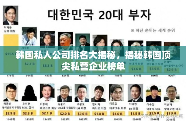 韓國私人公司排名大揭秘，揭秘韓國頂尖私營企業(yè)榜單
